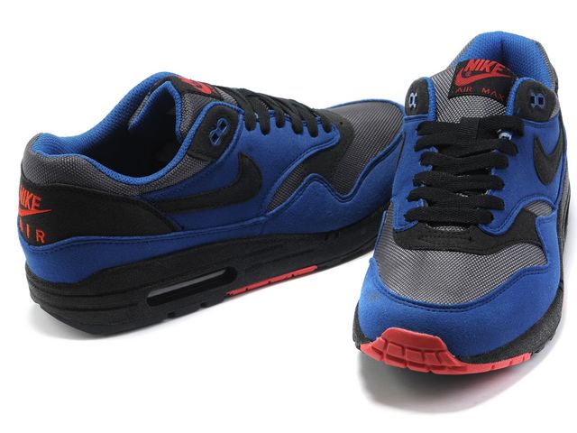 New Men\'S Nike Air Max Black/Royalblue/ Grey